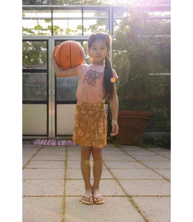 Quapi Meisjes rok - Bra - AOP roze