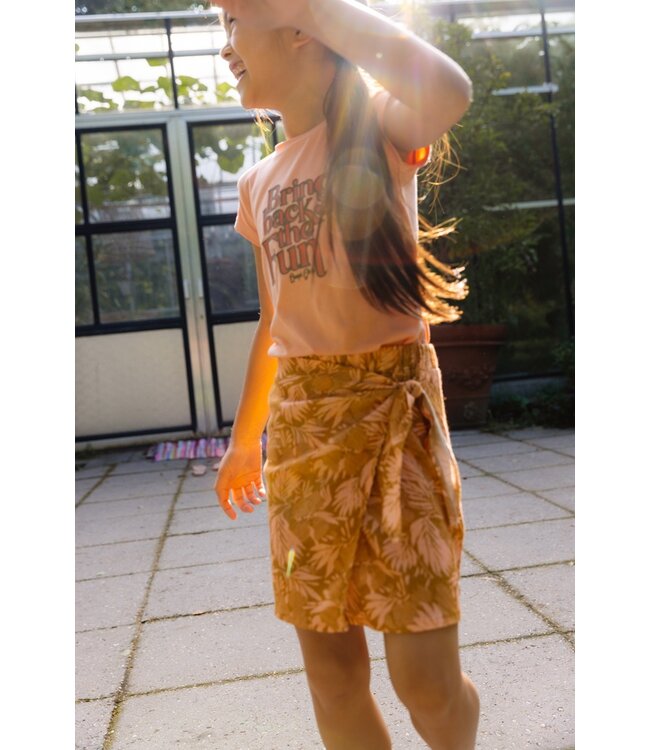 Quapi Meisjes rok - Bra - AOP roze