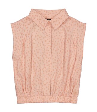 LEVV Meisjes blouse - Kerry - AOP roze stippen