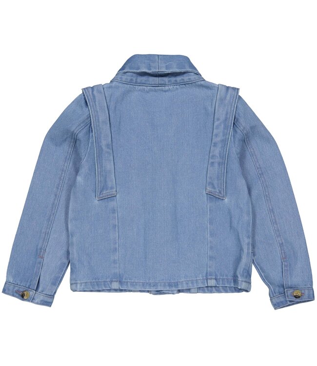 LEVV Meisjes spijkerjas - Kato - Licht blauw