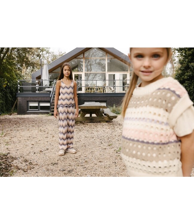 LEVV Meisjes broek - Kyra - AOP multi streep