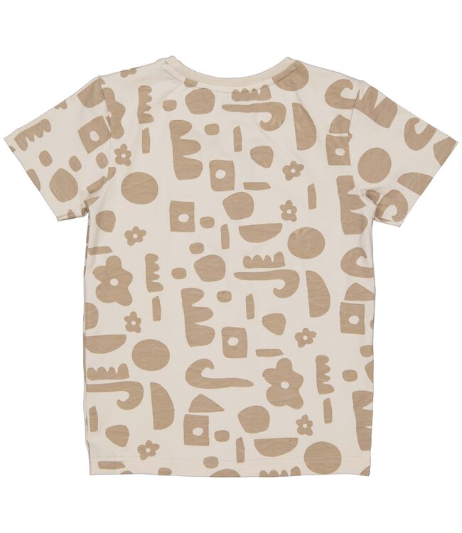 LEVV Jongens t-shirt - Keje - AOP grijs sketch