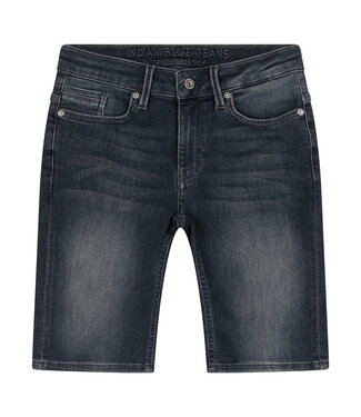 Indian Blue Jeans Jongens jeans short Andy - Zwart denim