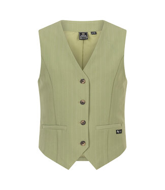 Indian Blue Jeans Meisjes gilet krijtstreep - Licht pastel groen