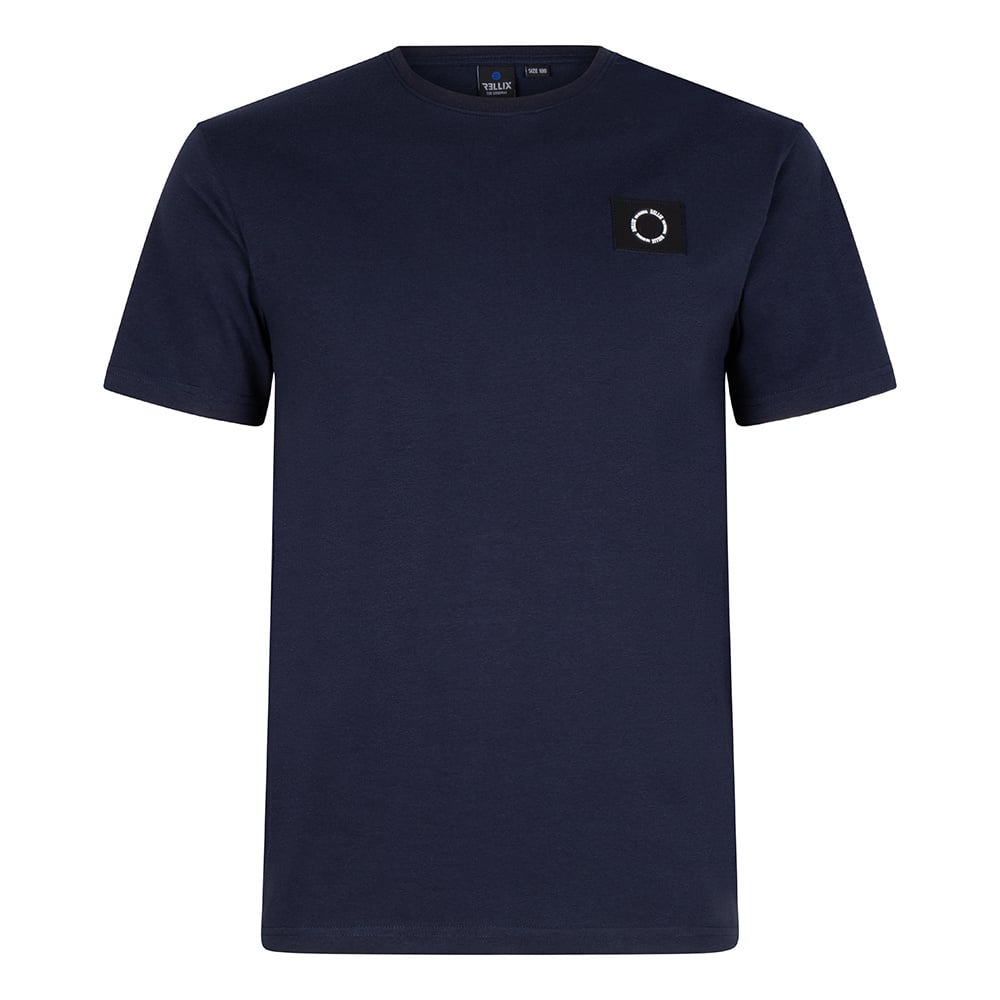Rellix Jongens t-shirt culture badge - Navy blauw