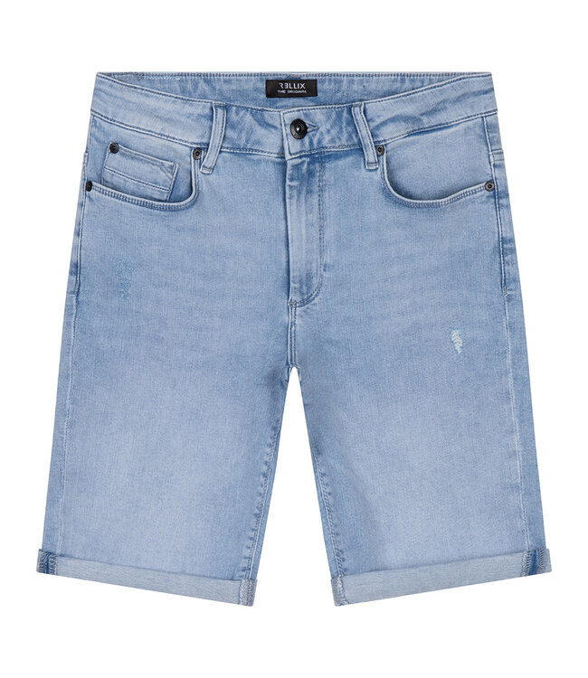 Rellix Jongens jeans short Duux blauw - Licht denim