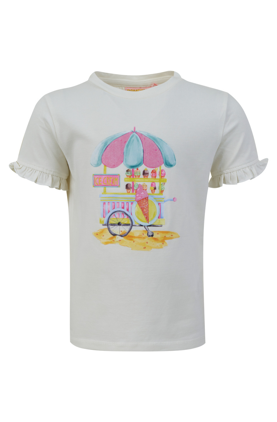 SOMEONE CONNIE-SG-02-D Meisjes T-shirt - ECRU - Maat 104
