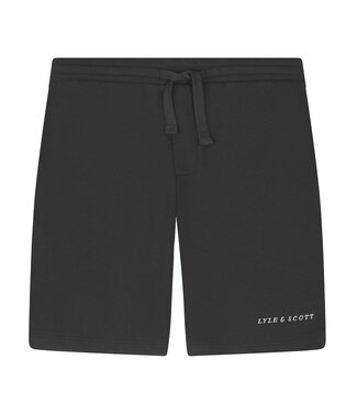 Lyle & Scott Sweat short Script - Gun metal grijs