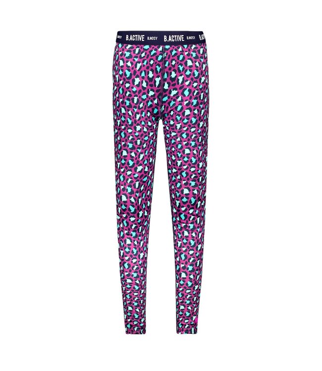 B.Nosy Meisjes sport legging print Active - Amber - Active aqua panter