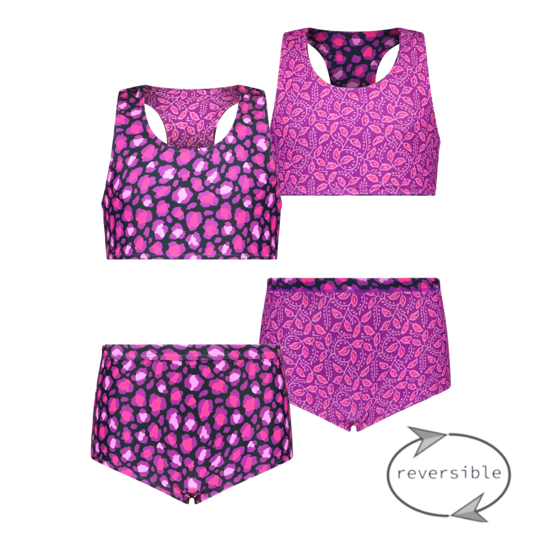 B. Nosy Y401-5010 Meisjes Bikini - Active panter - Maat 146-152