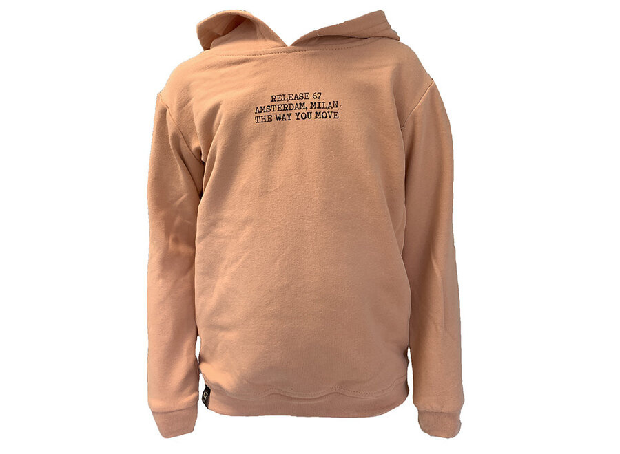Kiezeltje Meisjes hoodie - Zacht oranje afbeelding