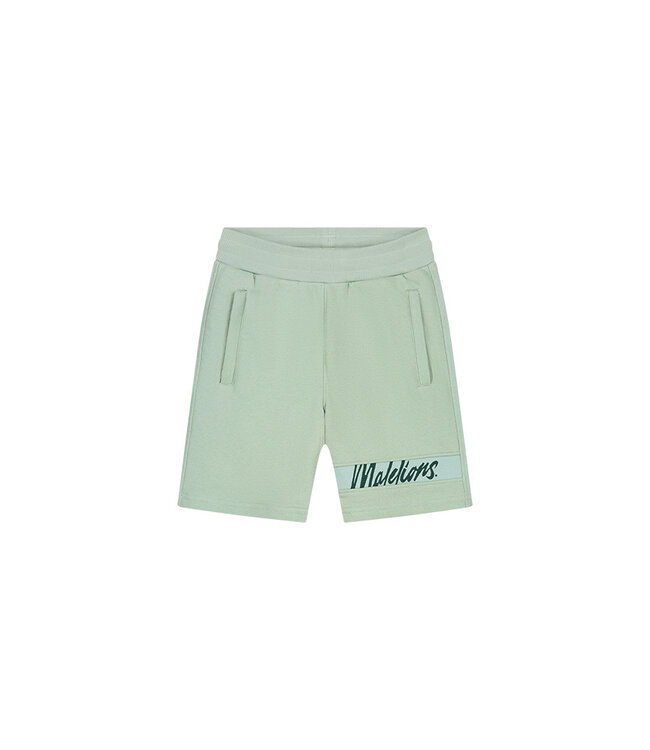 Malelions Short captain 2.0 - Aqua grijs/mint