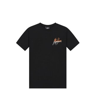 Malelions T-shirt split - Zwart oranje