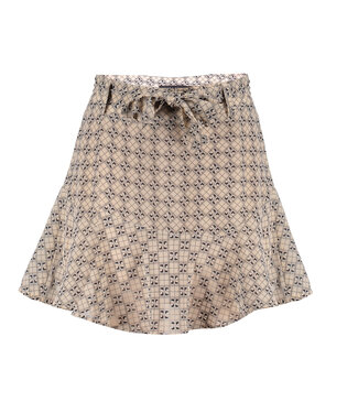 Frankie & Liberty Meisjes rok - Molly - Zwart / abrikoos print