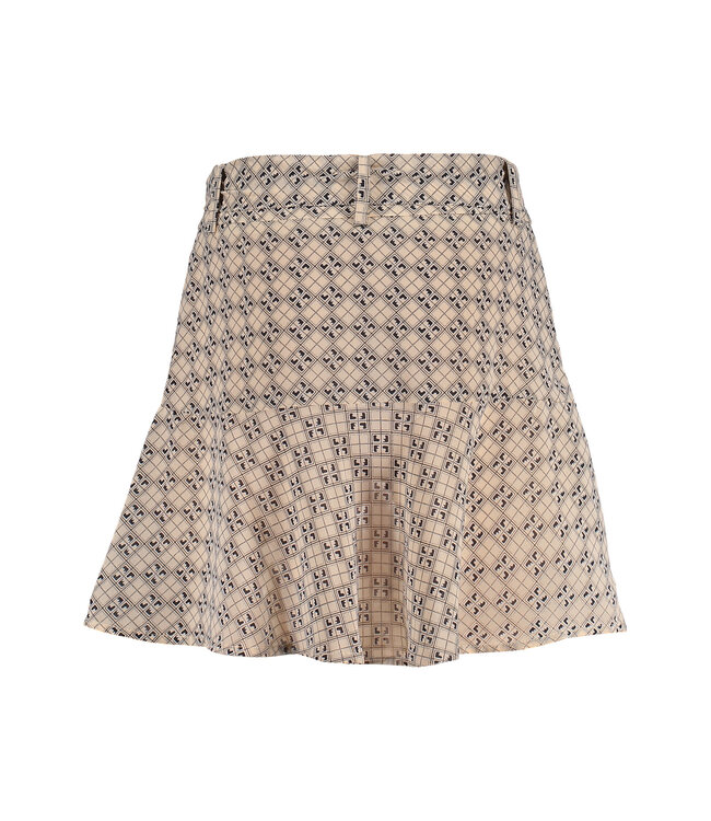 Frankie & Liberty Meisjes rok - Molly - Zwart / abrikoos print