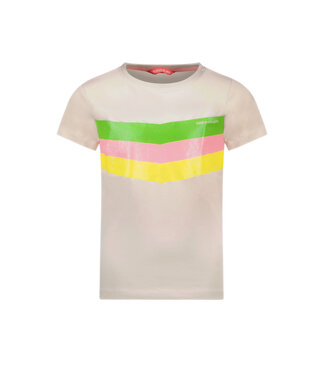 Tygo & Vito Meisjes t-shirt - Niqe - Licht steen