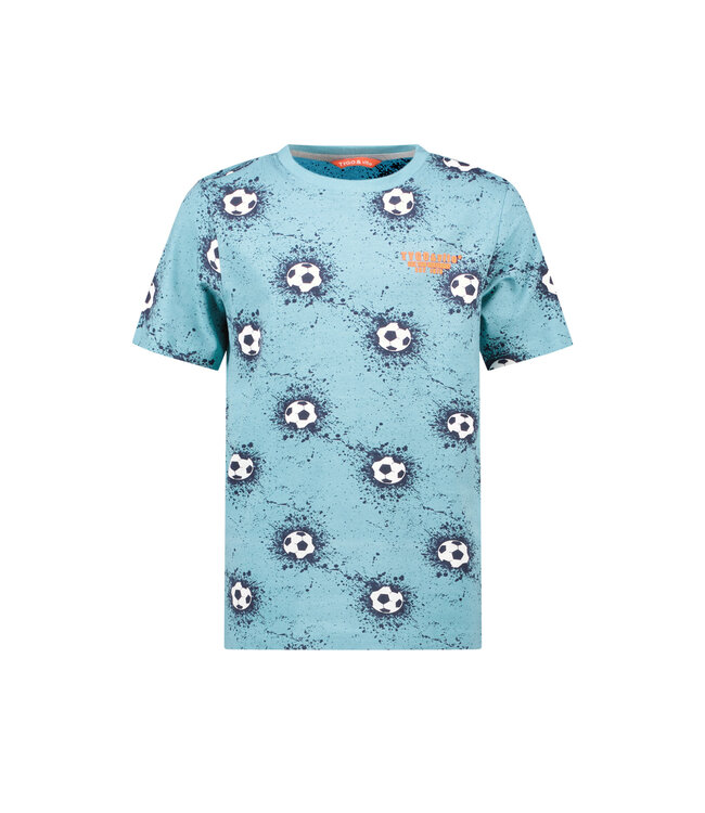 Tygo & Vito Jongens t-shirt - Thijs - Aqua blauw