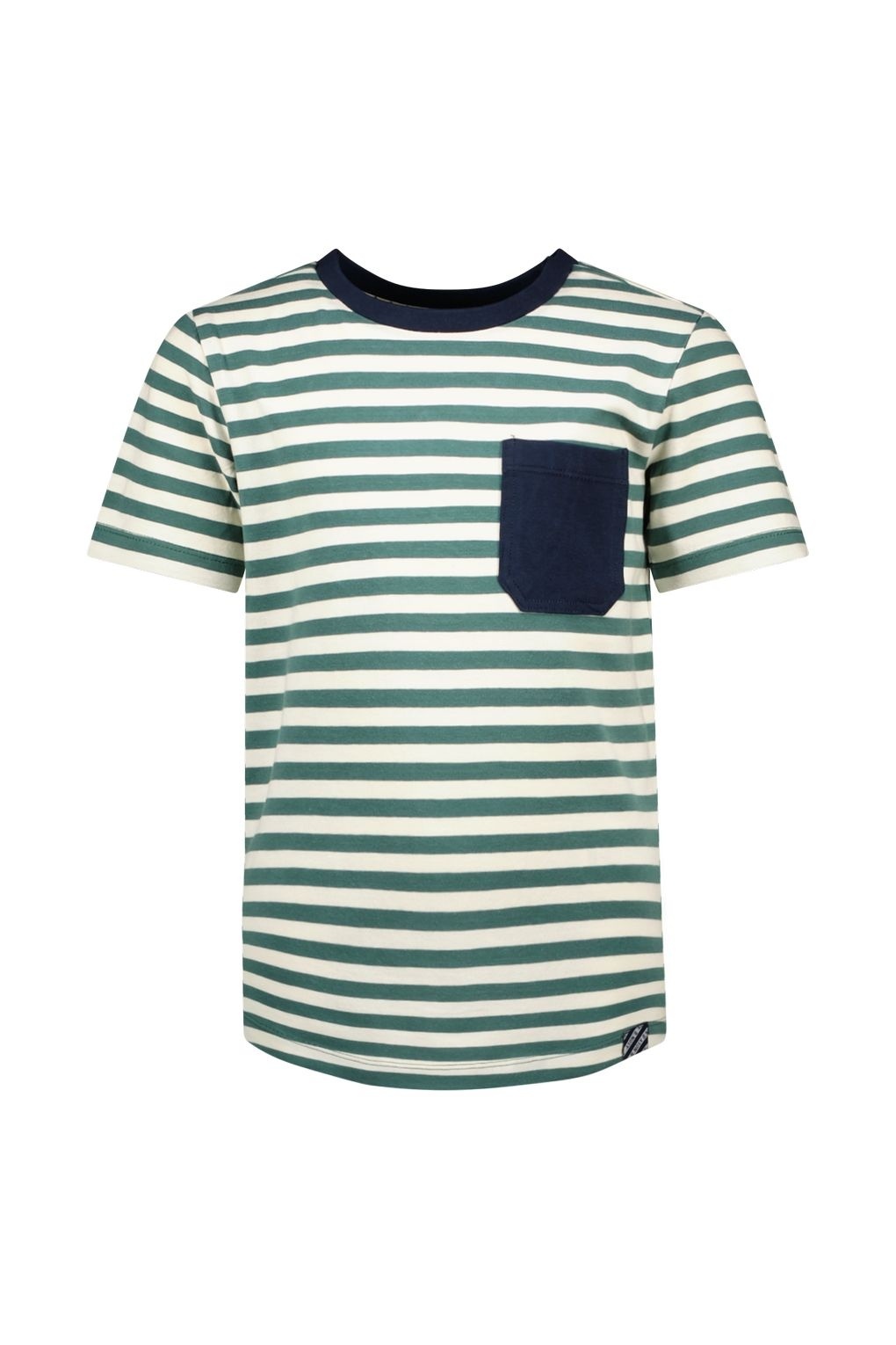 B. Nosy Y402-6424 Jongens T-shirt - GROOVY STRIPE - Maat 122-128