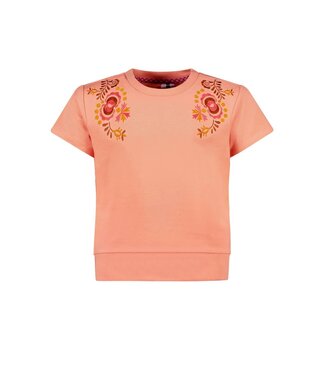 B.Nosy Meisjes t-shirt - Beau - Perzik