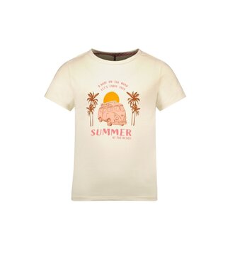 B.Nosy Meisjes t-shirt - Britt - Ecru