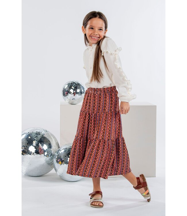 B.Nosy Meisjes rok - Brenda - Blush aztec AOP