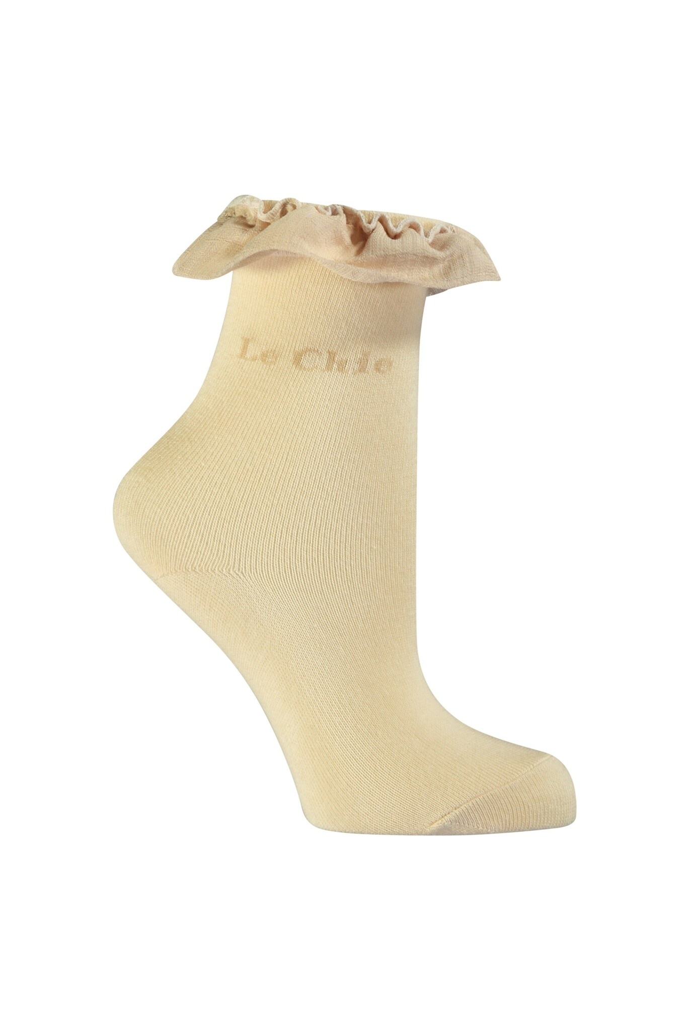 Le Chic Meisjes sokken met tule - Raven - Licht cappuccino afbeelding