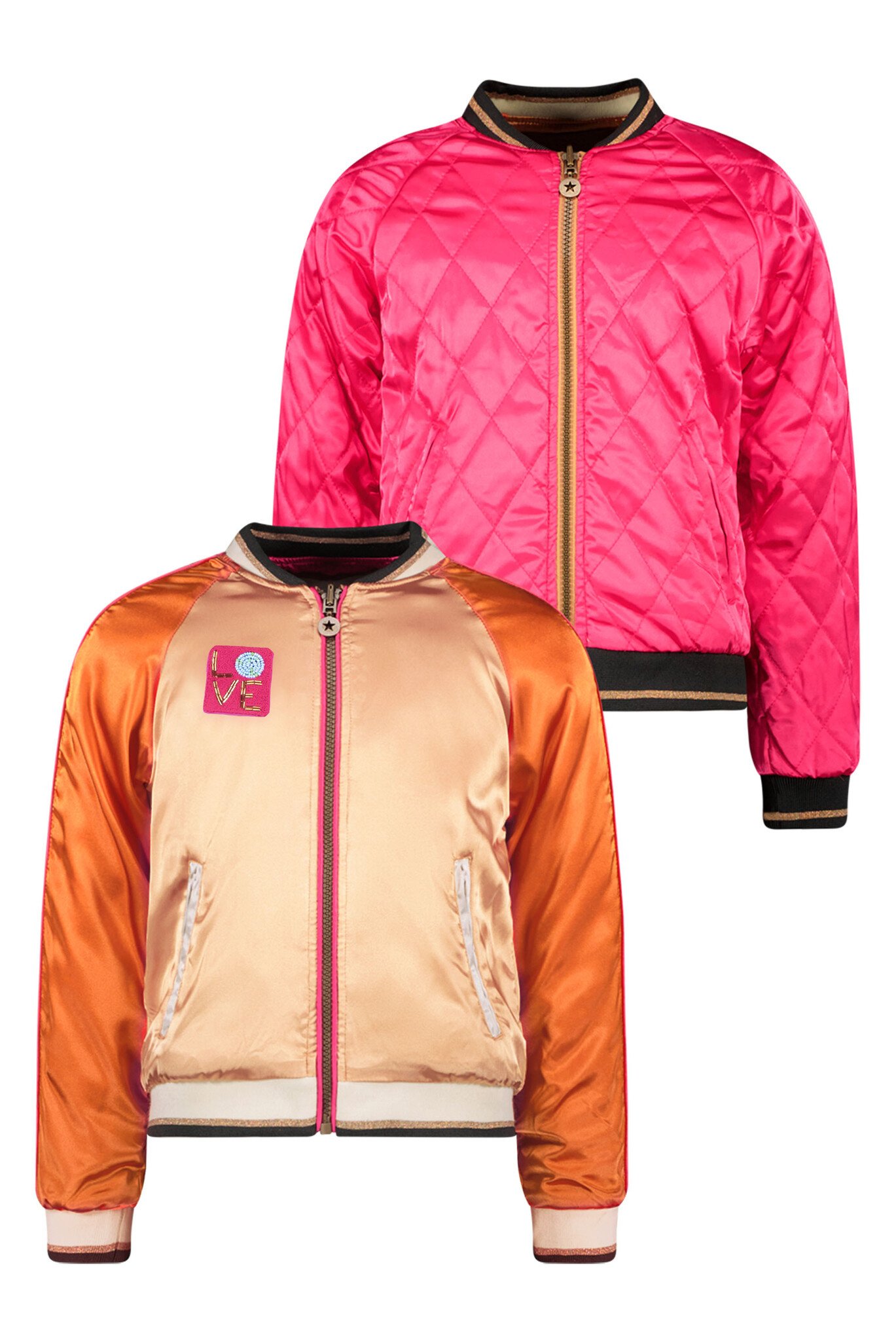 Like Flo F402-5200 Meisjes Jas - Pink - Maat 128