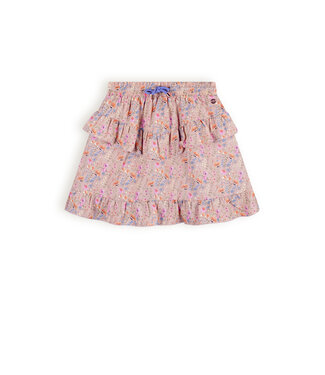 NoNo Meisjes rok bloemen - Neva - Zand blush