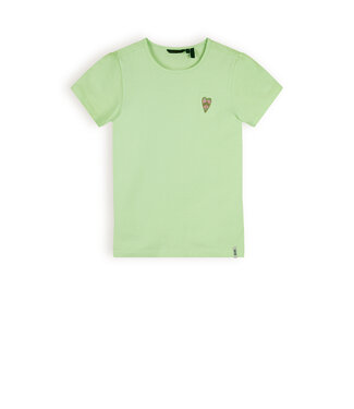 NoNo Meisjes t-shirt basic - Kono - Spring groen