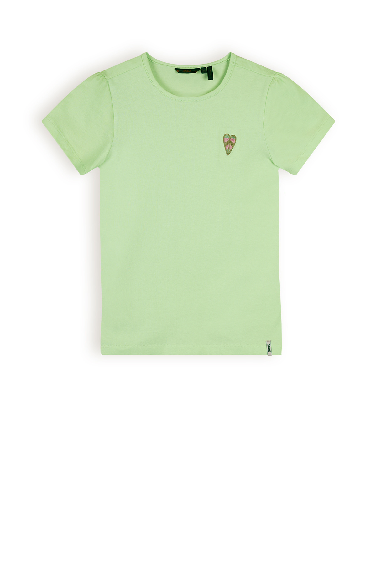 NoNo Meisjes t-shirt basic - Kono - Spring groen afbeelding