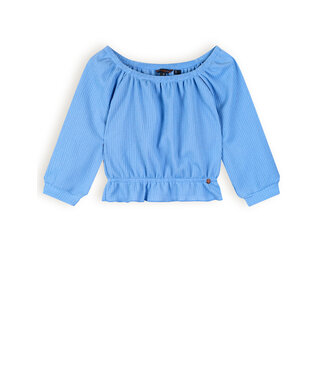 NoNo Meisjes top fancy - Knew - Parisian blauw