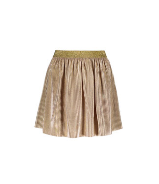 Like Flo Meisjes rok metallic plisse - Goud