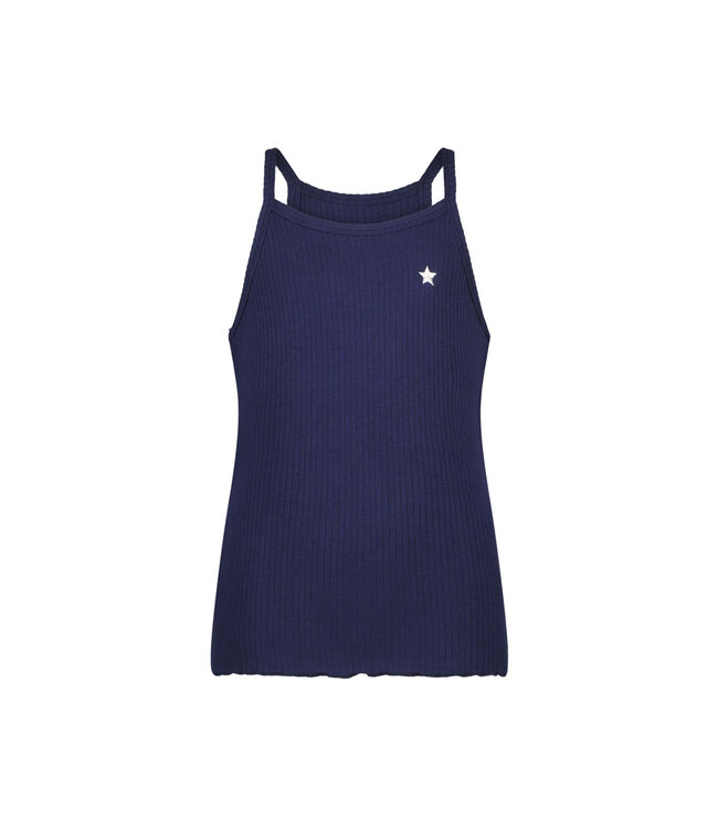 Like Flo Meisjes top rib - Navy blauw