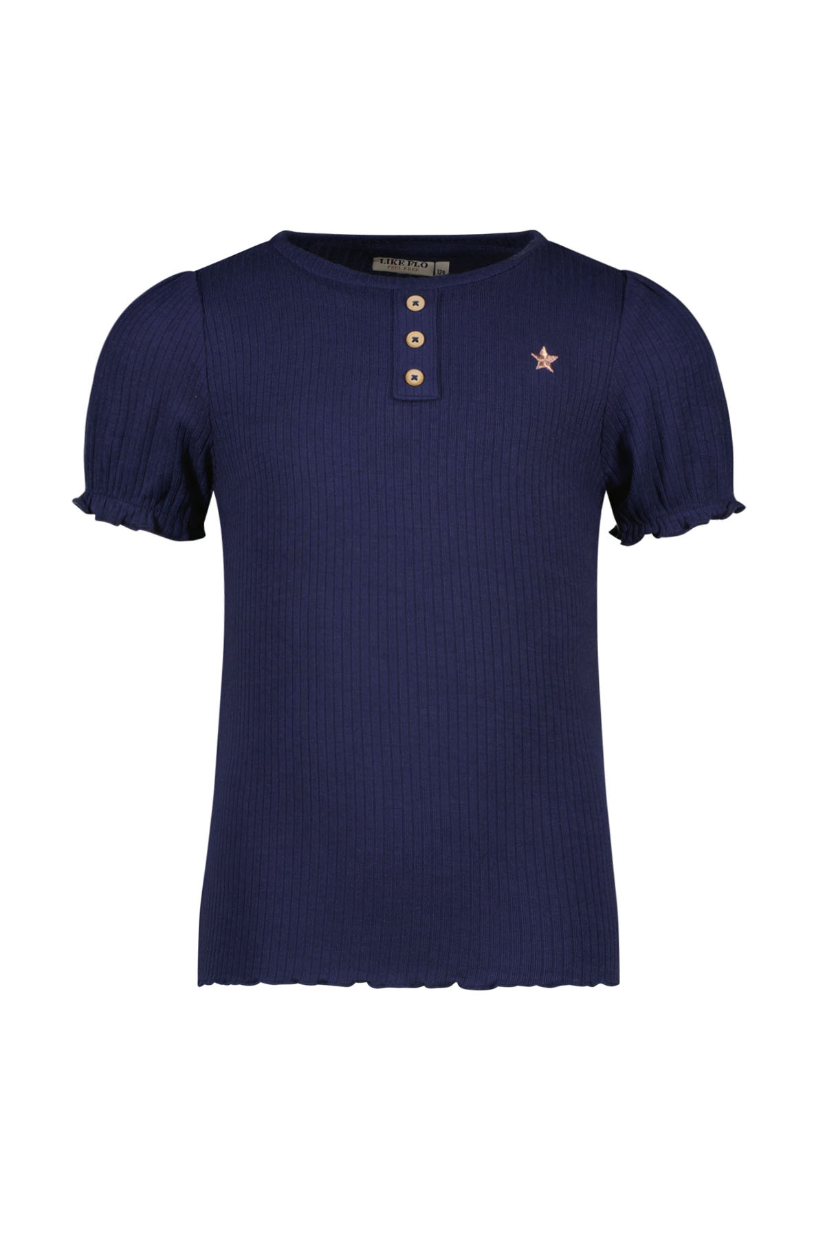 Like Flo F402-5424 Meisjes T-shirt - Navy - Maat 128