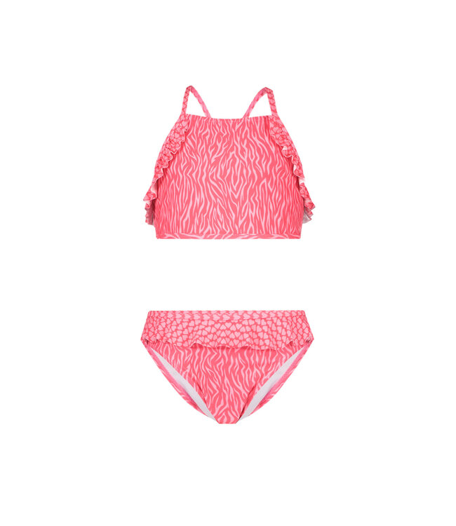 Just Beach Meisjes bikini - Aruba zebra - Wavy streep