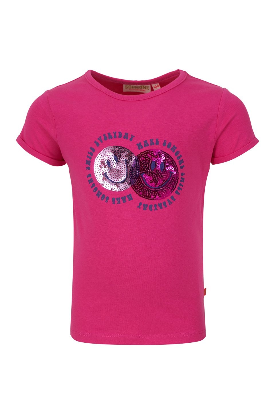 Someone Meisjes t-shirt - Coeur-SG-02-B - Donker roze afbeelding