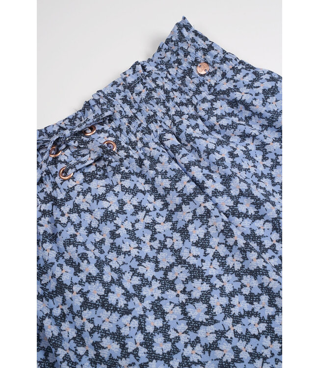 NoBell Meisjes spijker rokje - Ninez - Satijn blauw