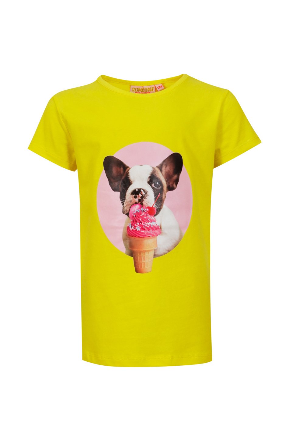 Meisjes t-shirt - Gummie-SG-02-D - Helder geel