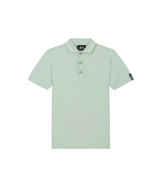 Malelions Polo shirt signature - Aqua grijs/mint