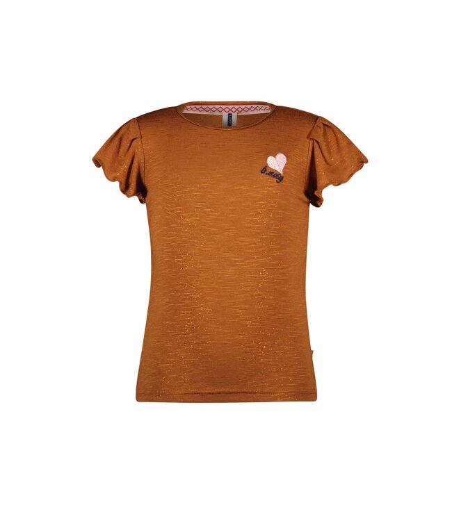 B.Nosy Meisjes t-shirt - Simone - Pinda