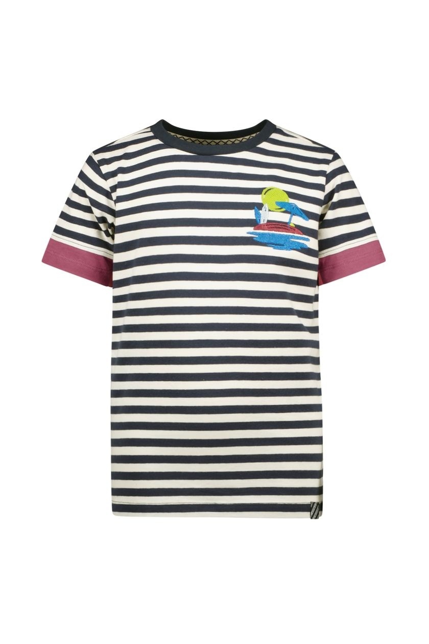 B.Nosy Jongens t-shirt - Floris - Fierce streep