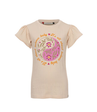 LOOXS Little Meisjes t-shirt - Zandsteen