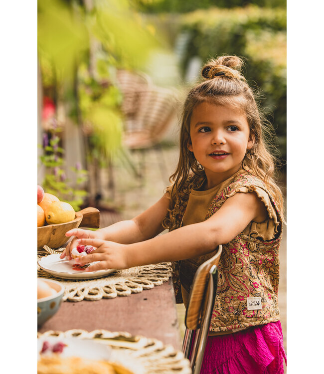 LOOXS Little Meisjes reversibel gilet - Palms