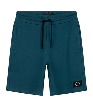 Rellix Jongens sweat short waffle - Petrol groen