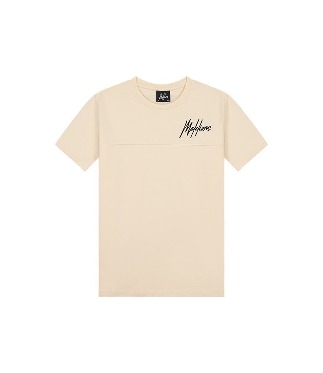 Malelions T-shirt sport counter - Beige