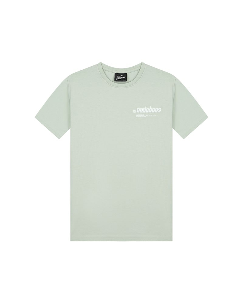 T-shirt worldwide - Aqua grijs
