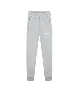 Malelions Sweat broek worldwide - Aqua grijs/mint