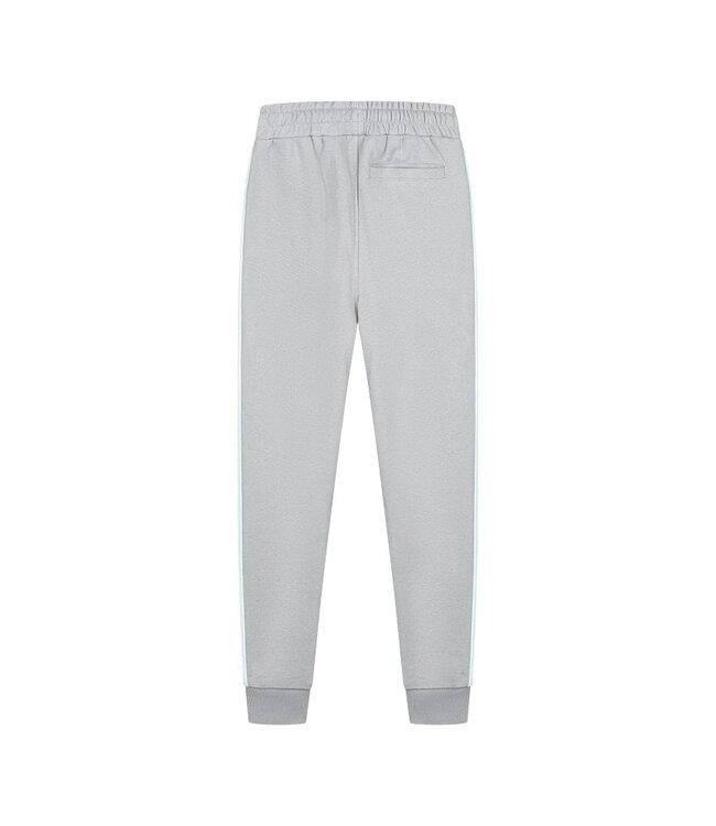 Malelions Sweat broek worldwide - Aqua grijs/mint
