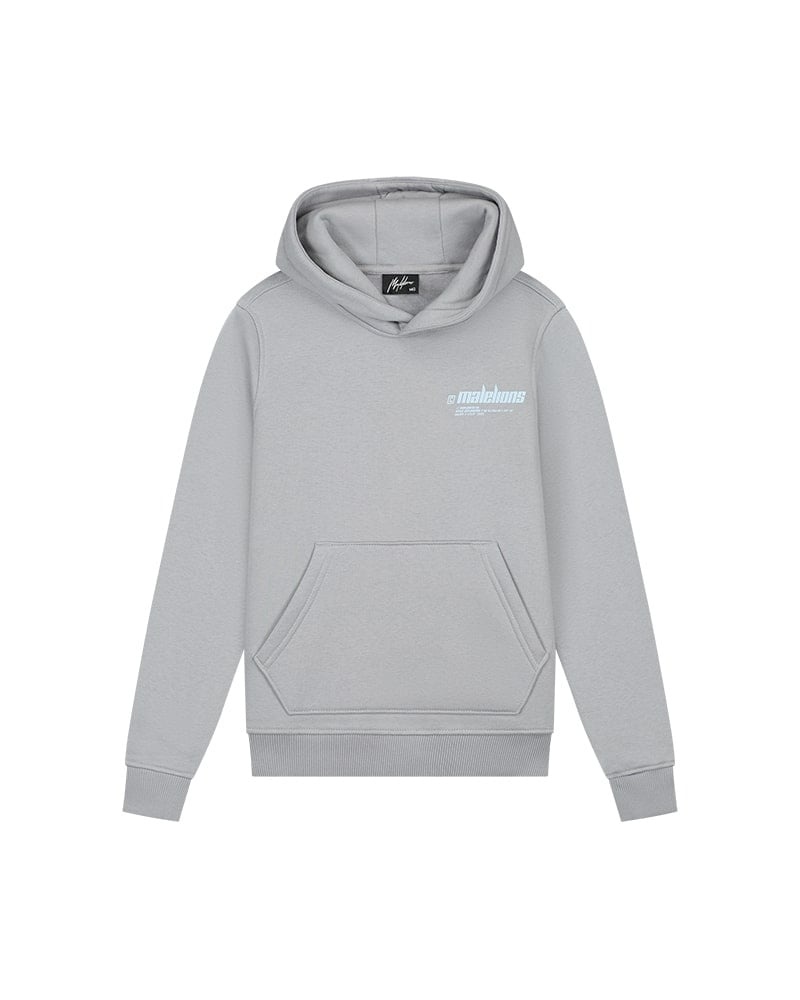 Malelions Hoodie worldwide - Aqua grijs/mint afbeelding