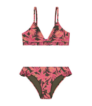 Shiwi Meisjes bikini triangel - Rosie - Bos groen print